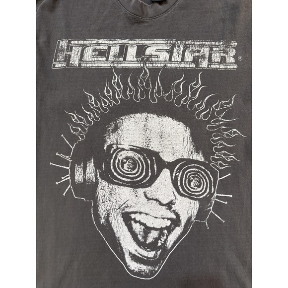 Hellstar Shirt Mens Med Black Path to Paradise Heaven Sounds Streetwear Back Hit - Picture 2 of 8